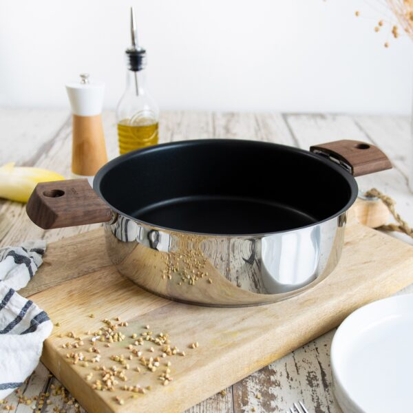 Sauteuse antiadhésive en inox amovible - CRISTEL