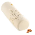 Moule à bûche Snowfall Silikomart en silicone platinum motif flocon de neige – 1 150 ml, 250 × 81 × 58 mm, compatible four et congélateur.