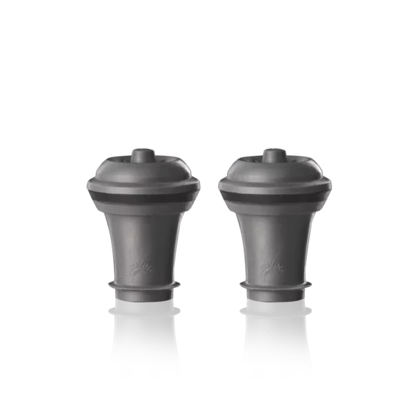 Bouchons à vin gris Vacu Vin – accessoires compatibles Wine Saver pour conserver le vin après ouverture