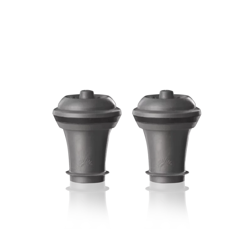 Bouchons à vin gris Vacu Vin – accessoires compatibles Wine Saver pour conserver le vin après ouverture