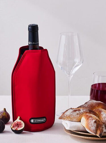 Rafraîchisseur rouge pour bouteilles de vin ou champagne- LE CREUSET