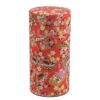 boite à thé vide 150g papier washi rouge tokyo design made in japan