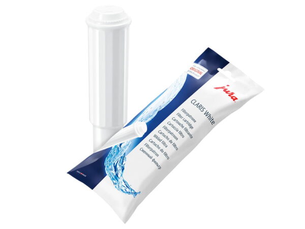 Cartouche filtrante CLARIS White Jura – filtre à eau pour machine à café, anti-calcaire, neutralise les substances nocives, préserve les arômes