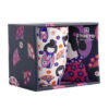 Mug kawaii Kokeshi Tokyo Design Studio 380 ml en céramique avec boîte cadeau – design japonais mignon violet et blanc.
