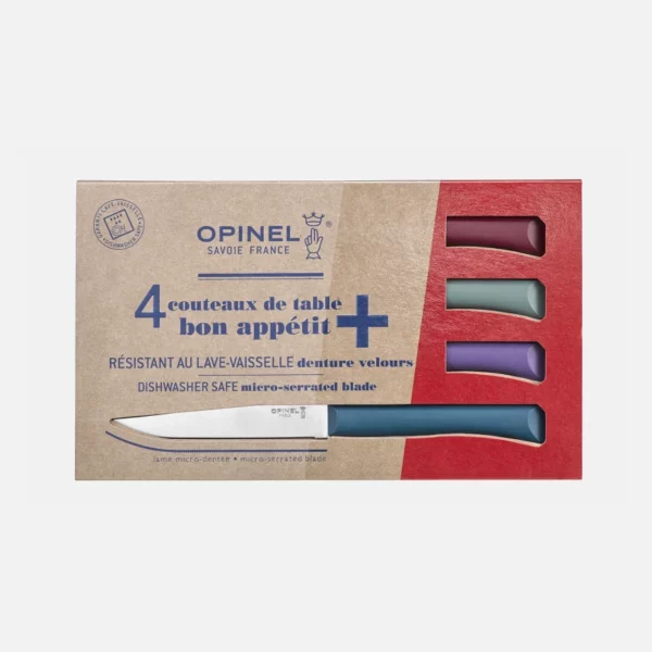 Coffret de 4 couteaux de table Bon Appétit + Glam - OPINEL