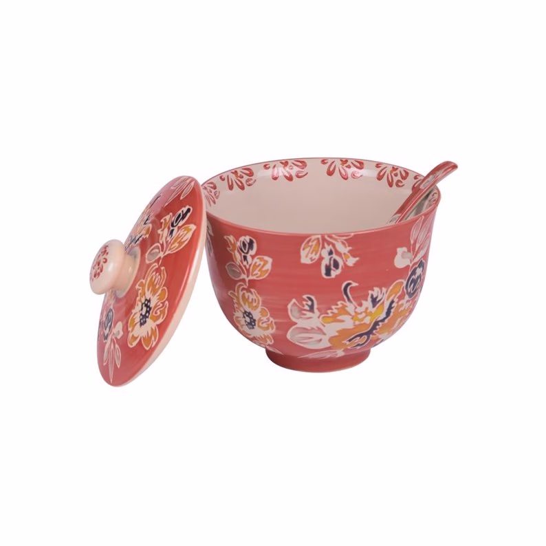 Bol à soupe Ava avec couvercle et cuillère - TABLE PASSION