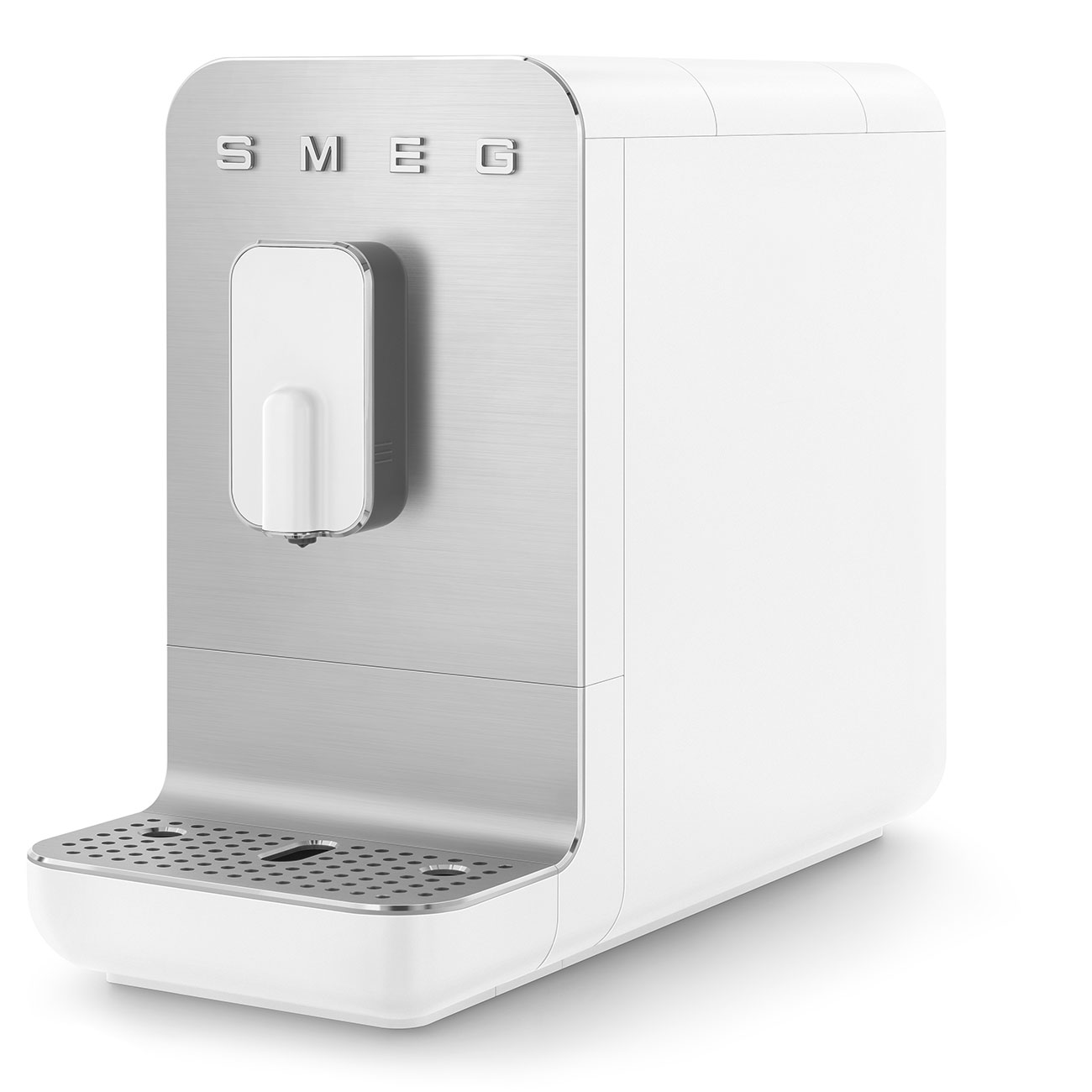 Smeg, Machine à Café Expresso Automatique BCC12WHMEU, Buse Vapeur, Broyeur à grain Intégré, Système Thermoblock, Réservoir 1,4 L, Bac Récupérateur Amovible