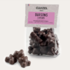 Sachet d’oursons en guimauve parfumée à la vanille Bourbon, enrobés de chocolat noir intense – Cluizel.