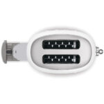 Grille-pain SMEG TSF01WHEU blanc 2 tranches style rétro Années 50 avec fentes extra-larges et fonctions décongélation, réchauffage et bagel.