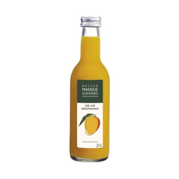 Pack de 12 bouteilles de Nectar de Mangue Alphonso 25 cl – boisson fruitée exotique aux arômes doux et gourmands.