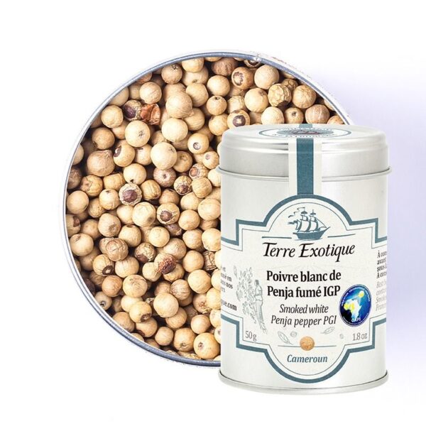 Poivre blanc de Penja fumé IGP - TERRE EXOTIQUE