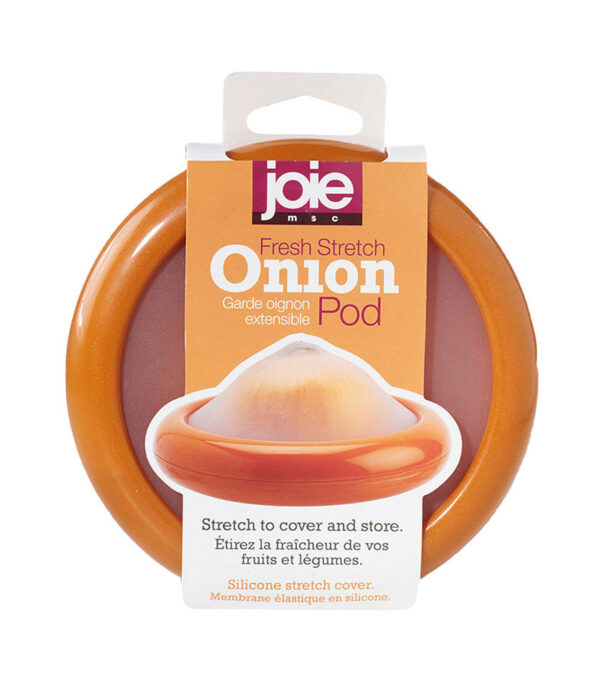 Pod de conservation Joie Stretch Pod pour oignon coupé – accessoire réfrigérateur réutilisable, garde la fraîcheur et contient les odeurs.