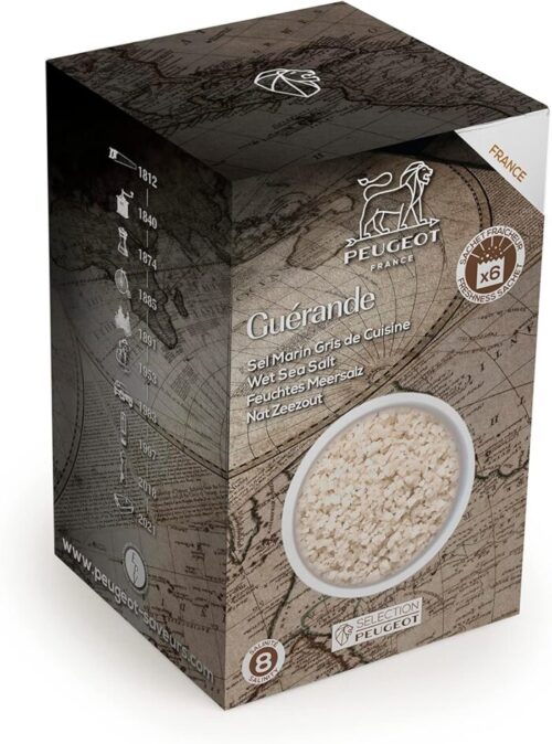 Sachets de sel marin gris de Guérande 300 g Peugeot Saveurs.