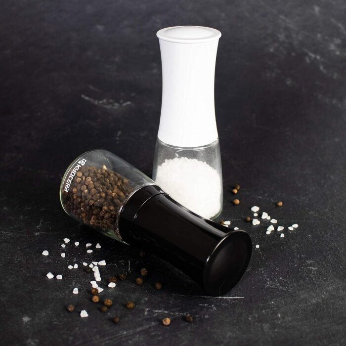 Moulin à épices Kyocera en céramique noire avec réglage de mouture pour poivre, sel et graines