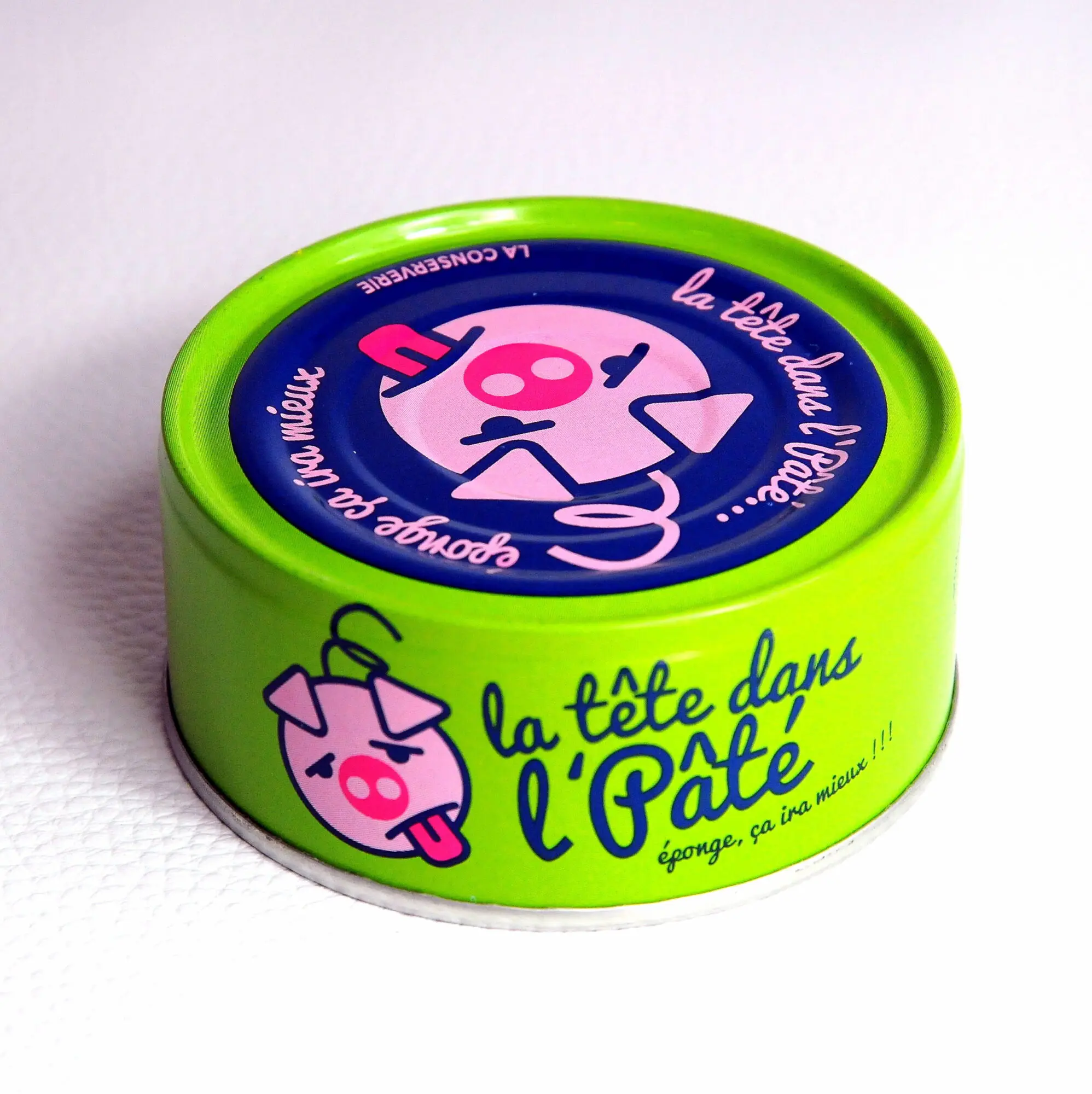 Boîte de terrine La tête dans l’pâté 156 g, pâté de porc artisanal breton Boîte de terrine La tête dans l’pâté 156 g, pâté de porc artisanal breton