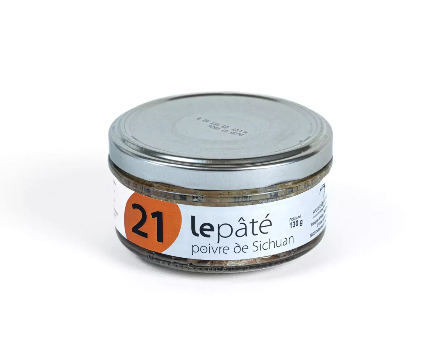 Pot de pâté artisanal au poivre de Sichuan spécialité bretonne