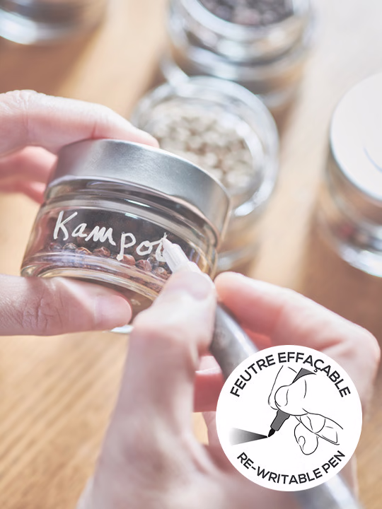 3 réservoirs interchangeables Peugeot Maestro avec feutre pour moulin à poivre