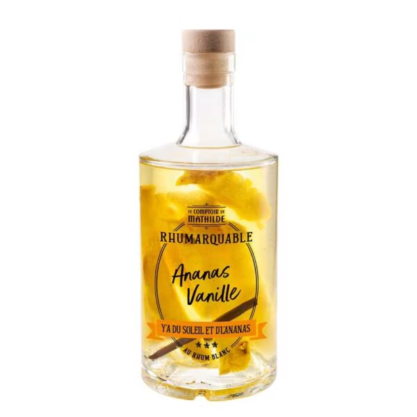 Bouteille Rhumarquable ananas vanille 70 cl Le Comptoir de Mathilde