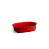 Plat à four individuel Emile Henry en céramique rouge vert et jaune pour cuisson au four et gratins